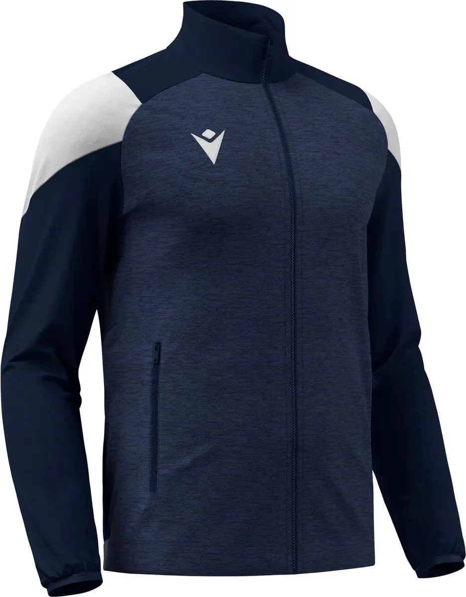 Macron Glory Vanir Top Full Zip Kinderen 152 - Marine/Wit