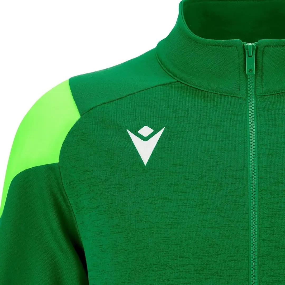 Macron Glory Vanir Top Full Zip Kinderen 122 - Groen/Fluo Groen