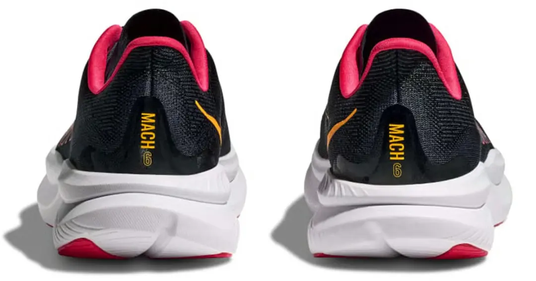 Hoka Mach 6 - Heren/Vrouwen - 40 - Black/White