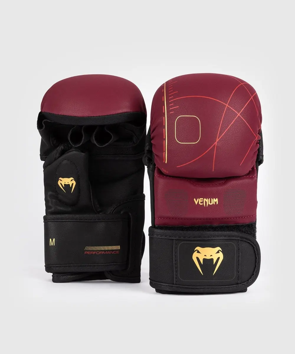 Venum Tactical XT Sparring Handschoenen 8 oz - Bordeaux/Zwart/Goud L/XL