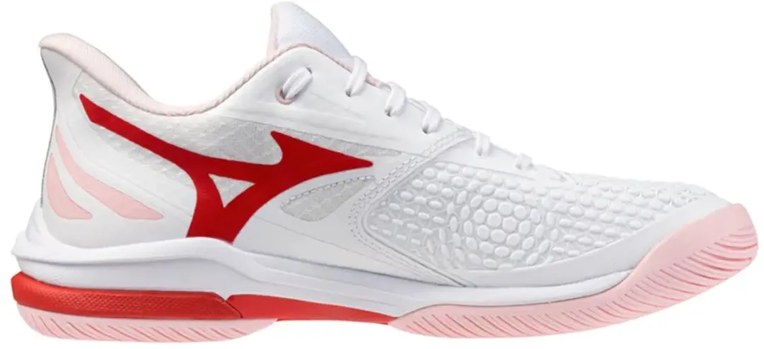 Mizuno Wave Exceed Tour 7 Ac Schoenen - 40 - Wit/Dahlia/Lava Orange