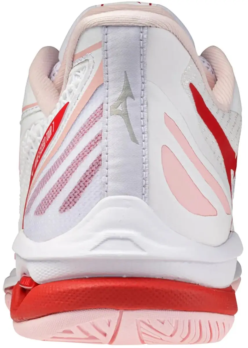 Mizuno Wave Exceed Tour 7 Ac Schoenen - 40 - Wit/Dahlia/Lava Orange