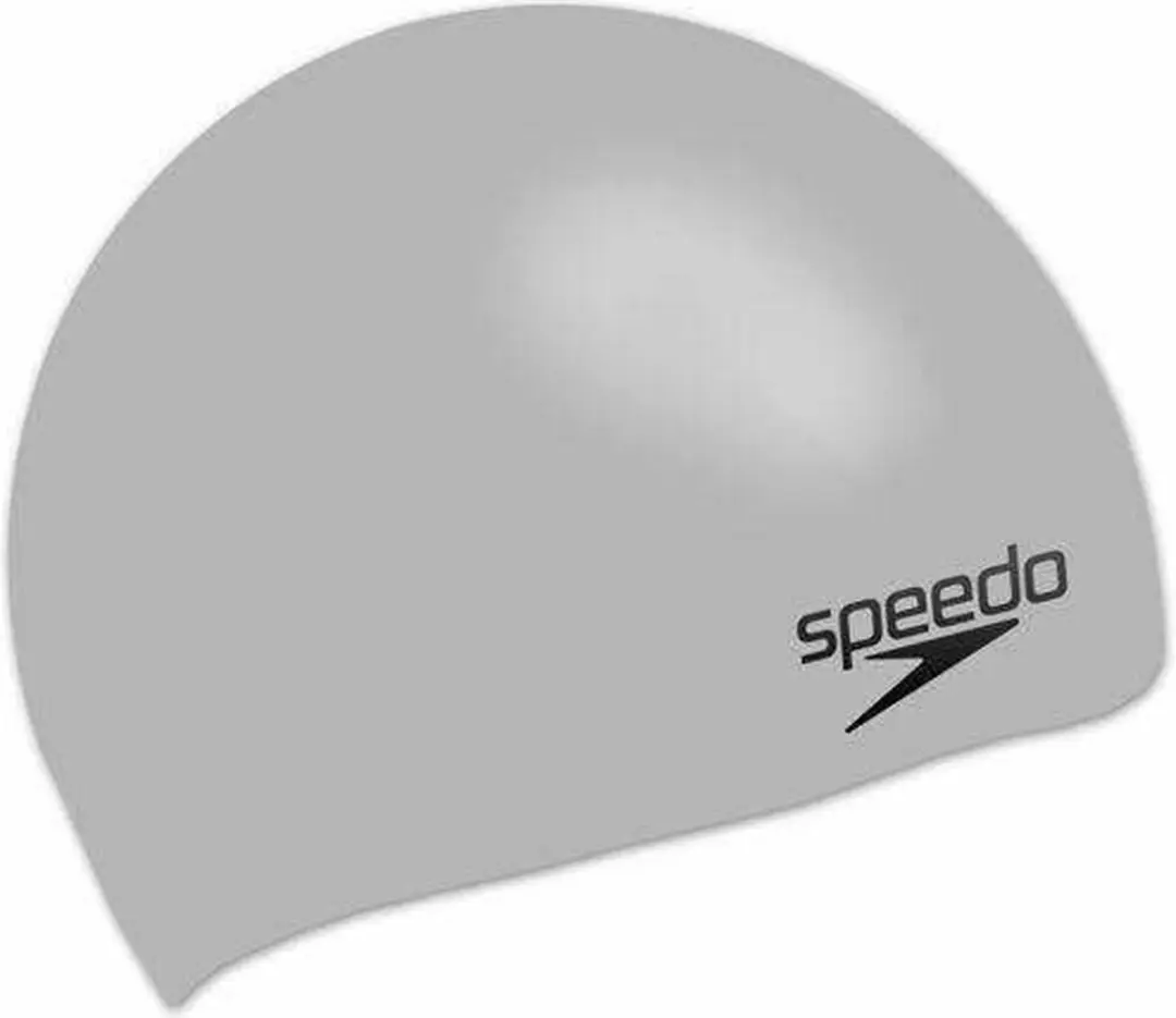 Speedo Plain Moulded Silicone Badmuts Senior - Grijs
