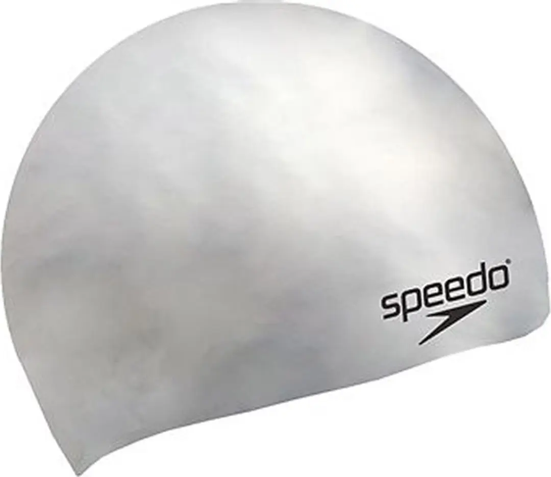 Speedo Plain Moulded Silicone Badmuts Senior - Grijs