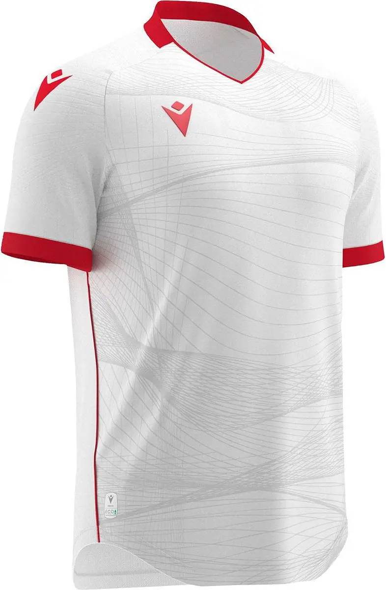 Macron Wyvern Eco Shirt Korte Mouw Heren - S - Wit/Rood - afbeelding 6 van 6