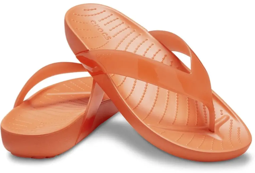 Crocs Splash Glossy Flip Dames - Persimmon - afbeelding 6 van 6