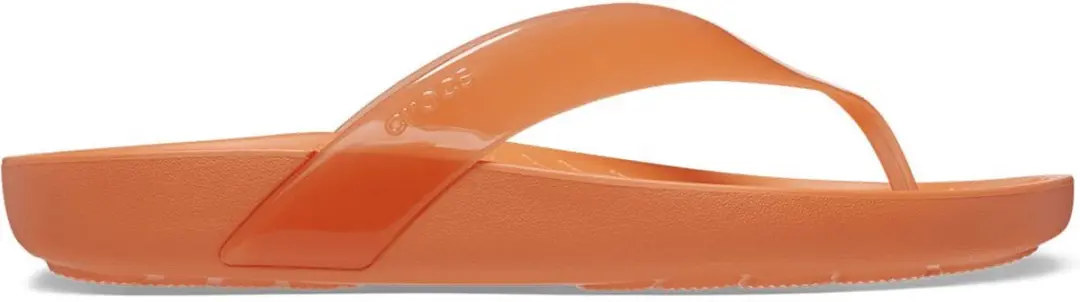Crocs Splash Glossy Flip Dames - Persimmon