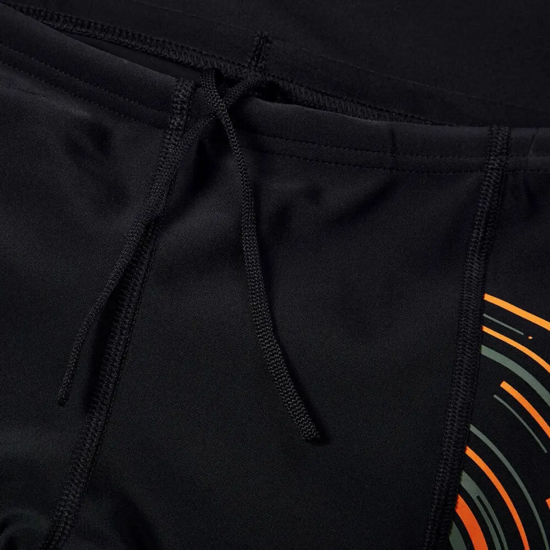 Speedo Plastisol Placement Zwemboxer Jongens 164 - Zwart/Orange/Groen