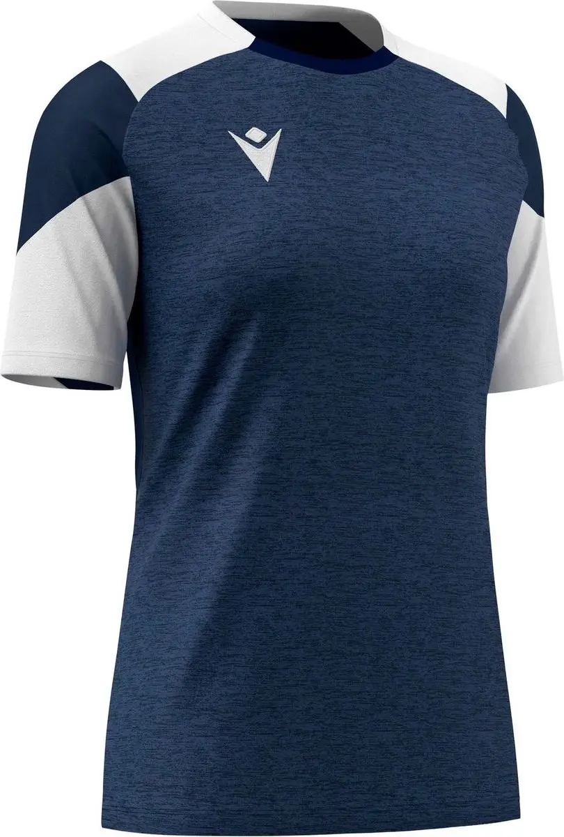 Macron Glory Sphinx Dames Shirt Korte Mouw - Marine/Wit XL