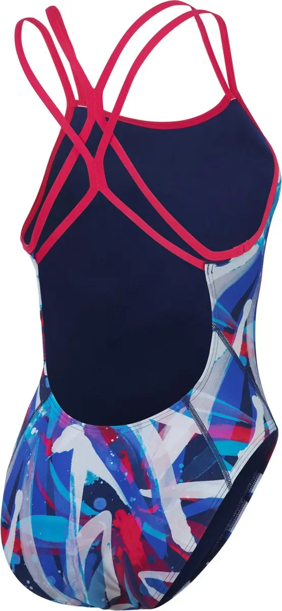 Speedo Allover Digital Starback Badpak - Paars/Blauw