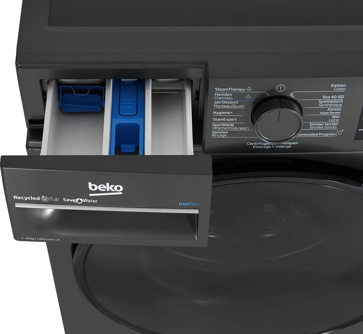 Beko B5WT5104111M Wasmachine 10kg - Grijs - afbeelding 6 van 6