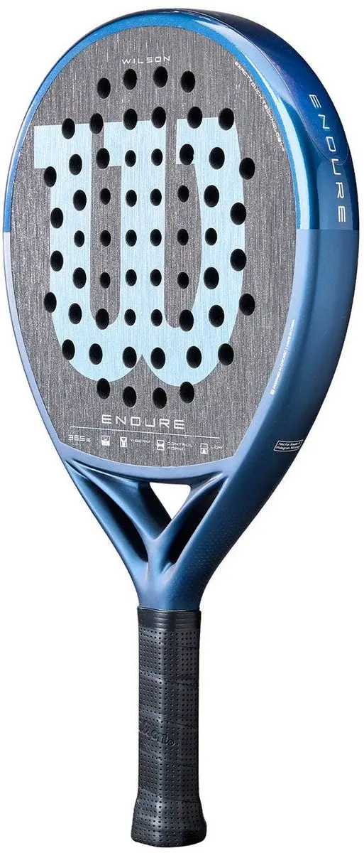 Wilson Endure V1 Padelracket - Zwart/Lichtblauw