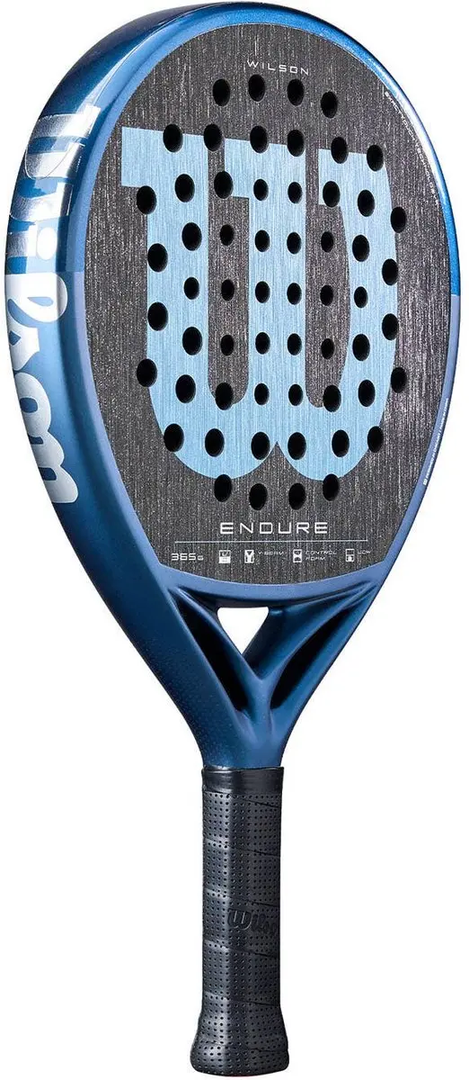 Wilson Endure V1 Padelracket - Zwart/Lichtblauw
