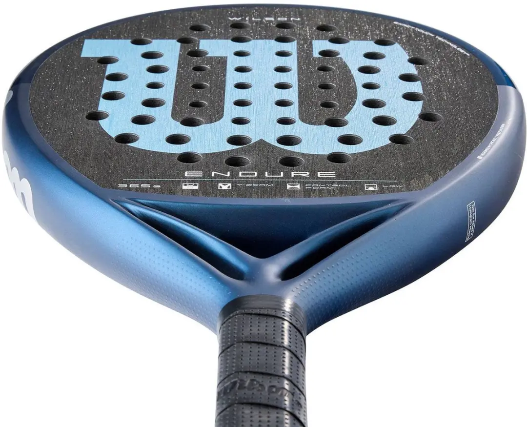 Wilson Endure V1 Padelracket - Zwart/Lichtblauw