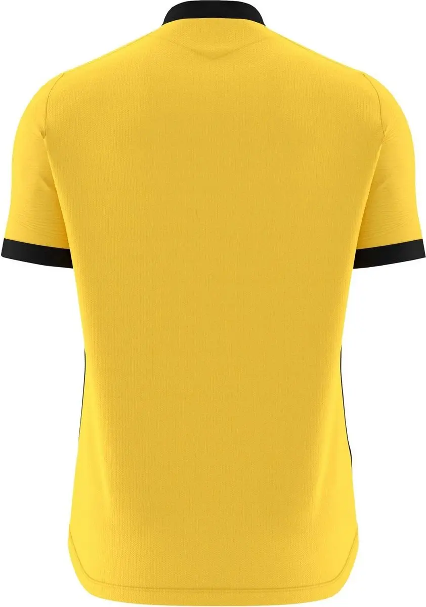 Macron Wyvern Eco Shirt Korte Mouw Heren - Geel/Zwart M