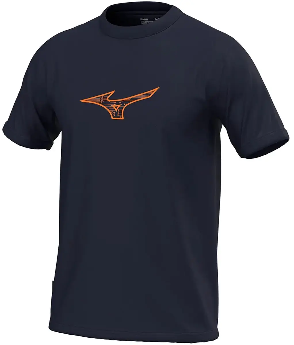 Mizuno Athletics RB T-shirt Kort Blauw - S - afbeelding 3 van 3