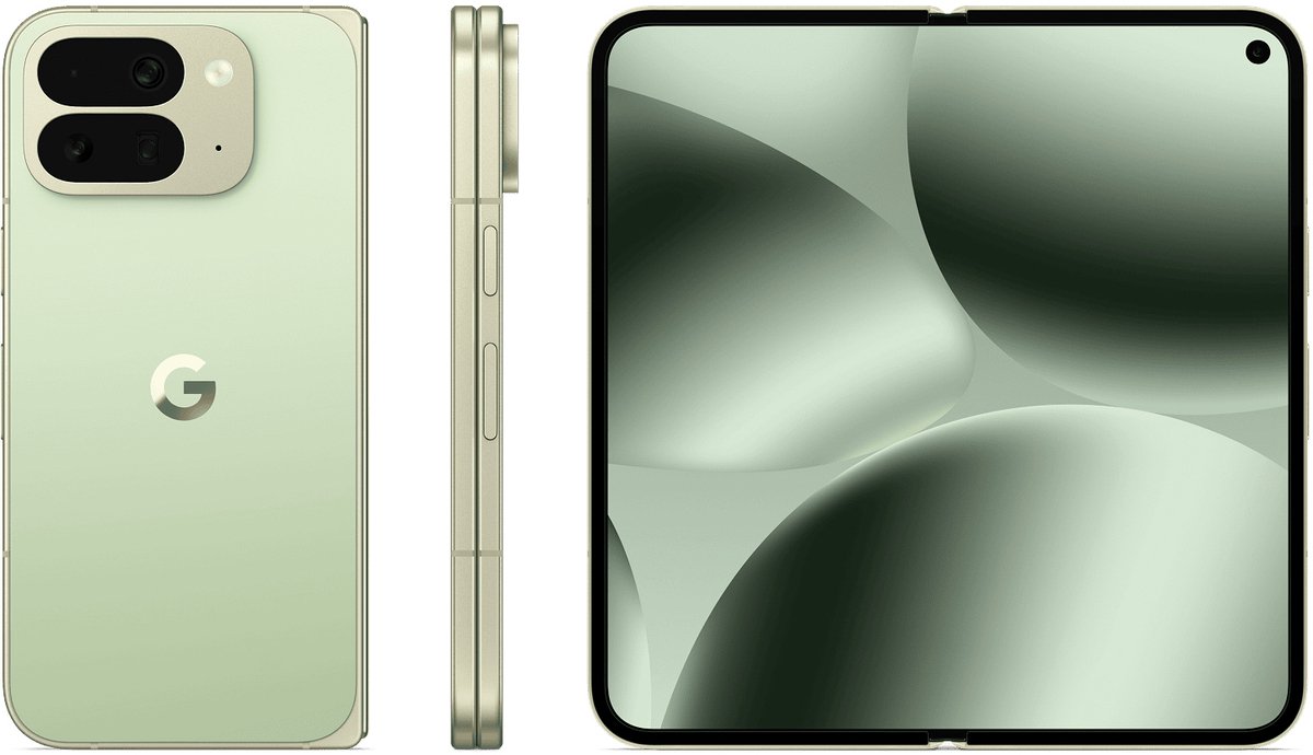 Google Pixel 10 Pro Fold 20,3 cm (8") Dual SIM Android 16.0 5G 16 GB 256 GB 5015 mAh Lichtgroen