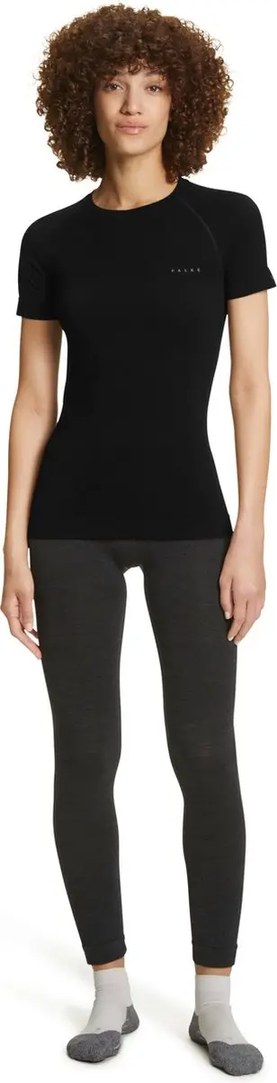 FALKE Wool-Tech Light Shirt Dames - XL - Zwart