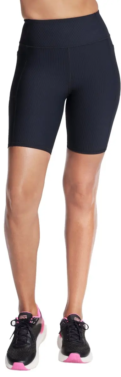 Skechers Go Flex Rib High Waisted 8 Inch Bike Short