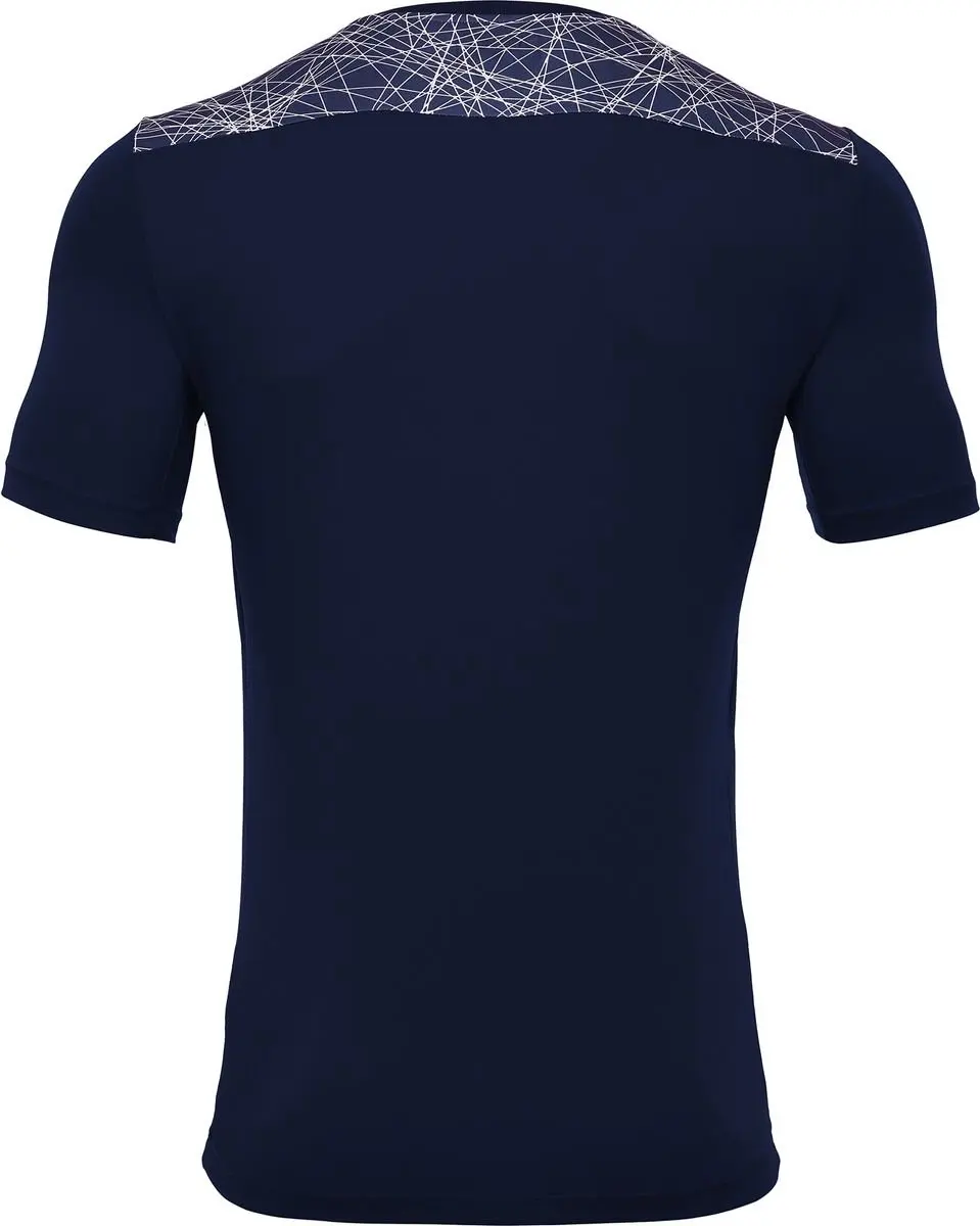 Macron Nash Shirt Heren Korte Mouw - M - Marine/Wit