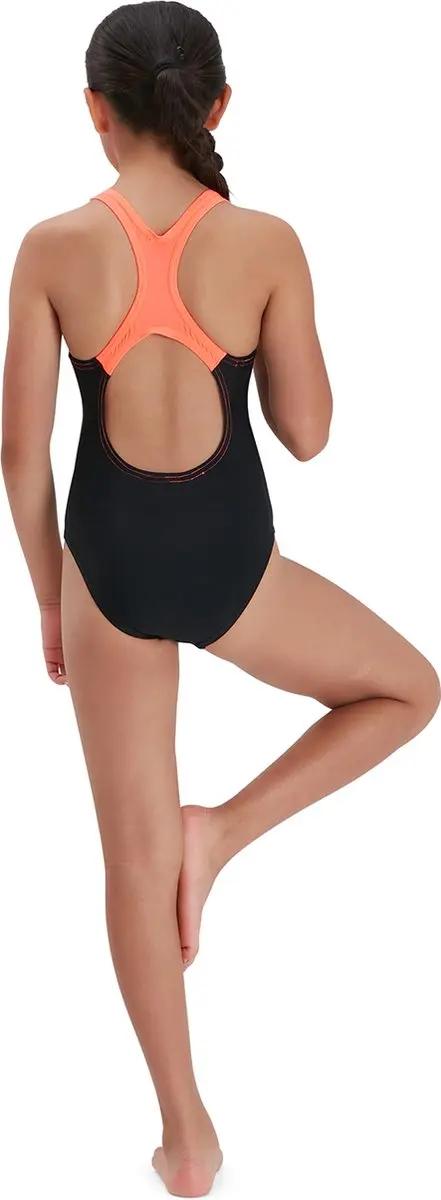 Speedo Medley Logo Medalist Sportbadpak - Maat 128 - Zwart/Roze