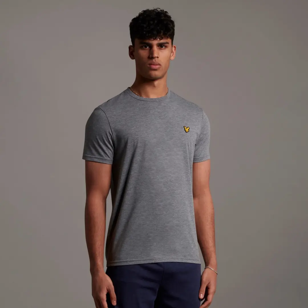 Lyle & Scott Martin T-shirt TS860SP-T28 - S - Midden grijs