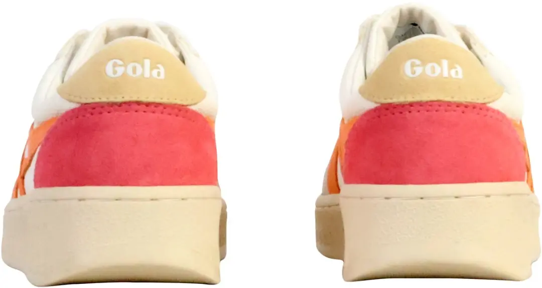 Gola Grandslam Trident Leren Sneakers - 38 - Wit/Apricot/Buttermilk - afbeelding 6 van 6