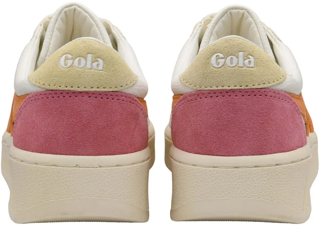 Gola Grandslam Trident Leren Sneakers - 38 - Wit/Apricot/Buttermilk