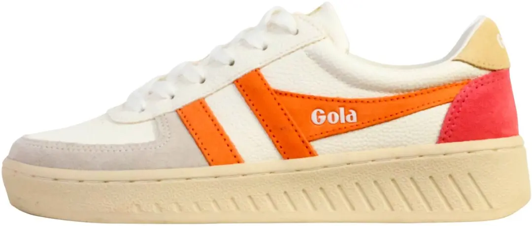 Gola Grandslam Trident Leren Sneakers - 38 - Wit/Apricot/Buttermilk