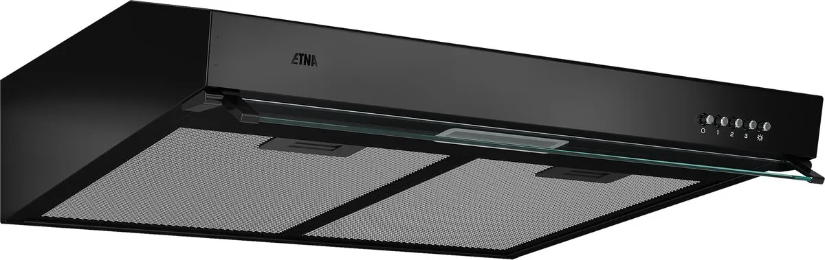 Etna AO860ZT Onderbouw Afzuigkap 60cm - Zwart - 3 standen