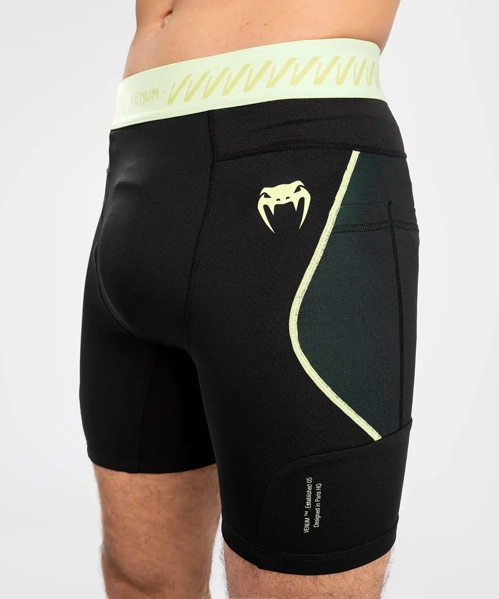 Venum Vale Tudo Fusion 2.0 Compressie Shorts - Zwart/Neon Geel - afbeelding 6 van 6