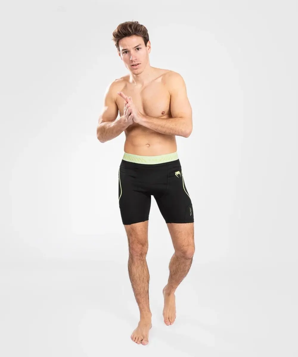 Venum Vale Tudo Fusion 2.0 Compressie Shorts - Zwart/Neon Geel