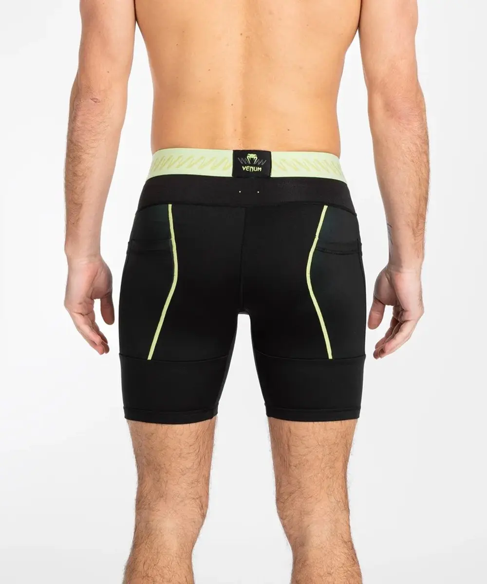 Venum Vale Tudo Fusion 2.0 Compressie Shorts - Zwart/Neon Geel