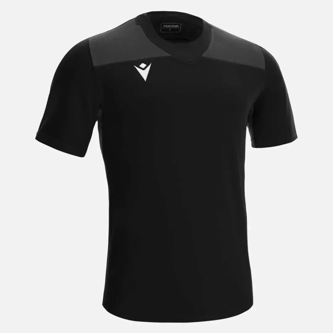 Macron Peridot Rugby Shirt - L - Zwart