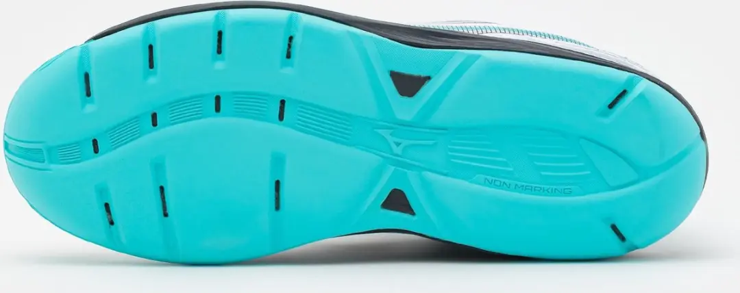 Mizuno Breakshot 4 CS Tennisschoen Dames 40.5 - Wit/Zwart/Blauw