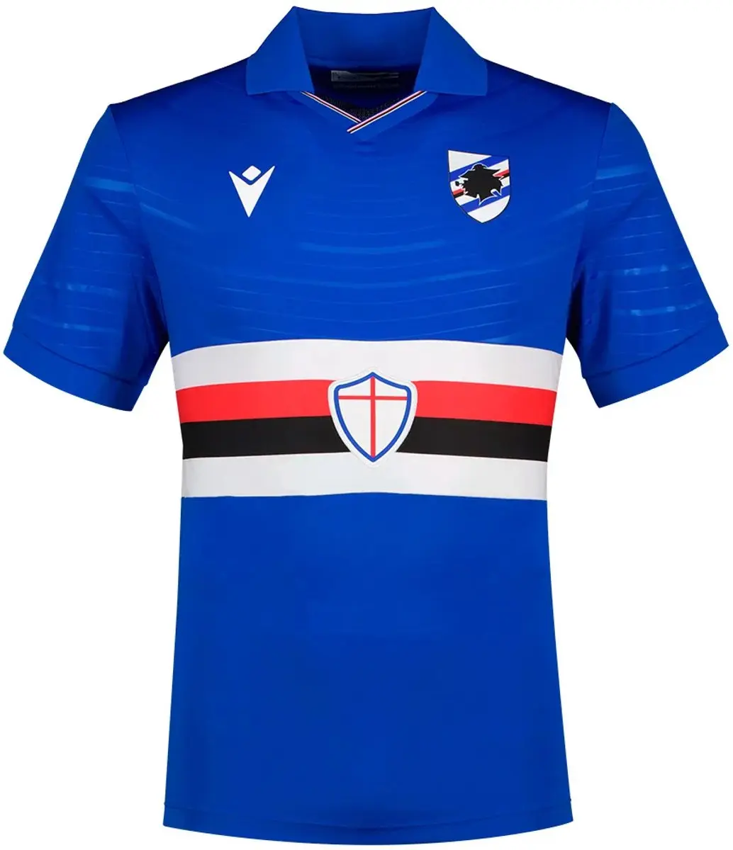 Macron UC Sampdoria 25/26 Thuis T-shirt - 2XL - Light Blue