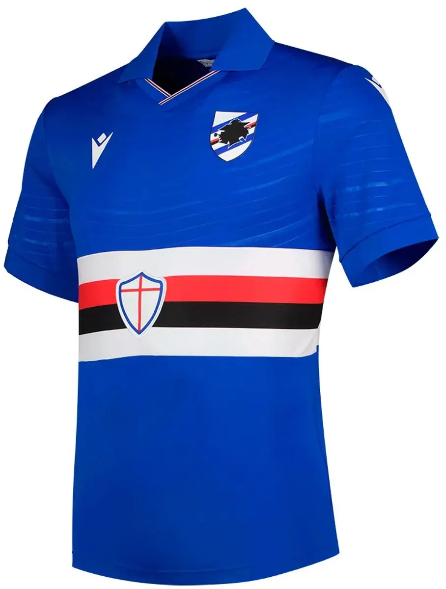 Macron UC Sampdoria 25/26 Thuis T-shirt - 2XL - Light Blue