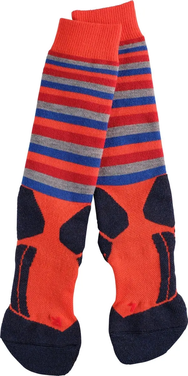 Falke SK2 Stripes Skisokken Kinderen - Oranje - Maat 23-26