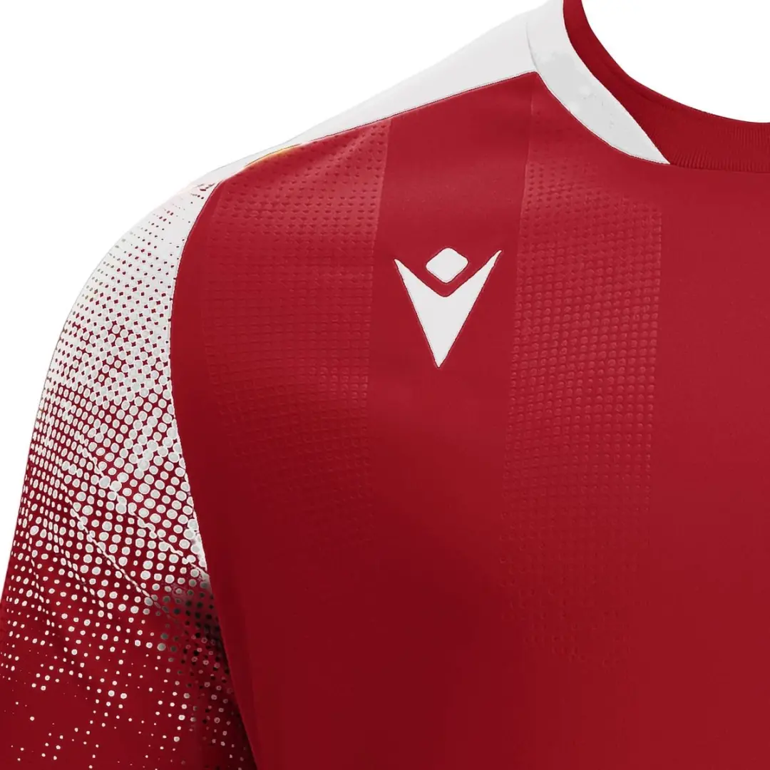 Macron Alioth Heren Shirt Korte Mouw - Rood 4XL