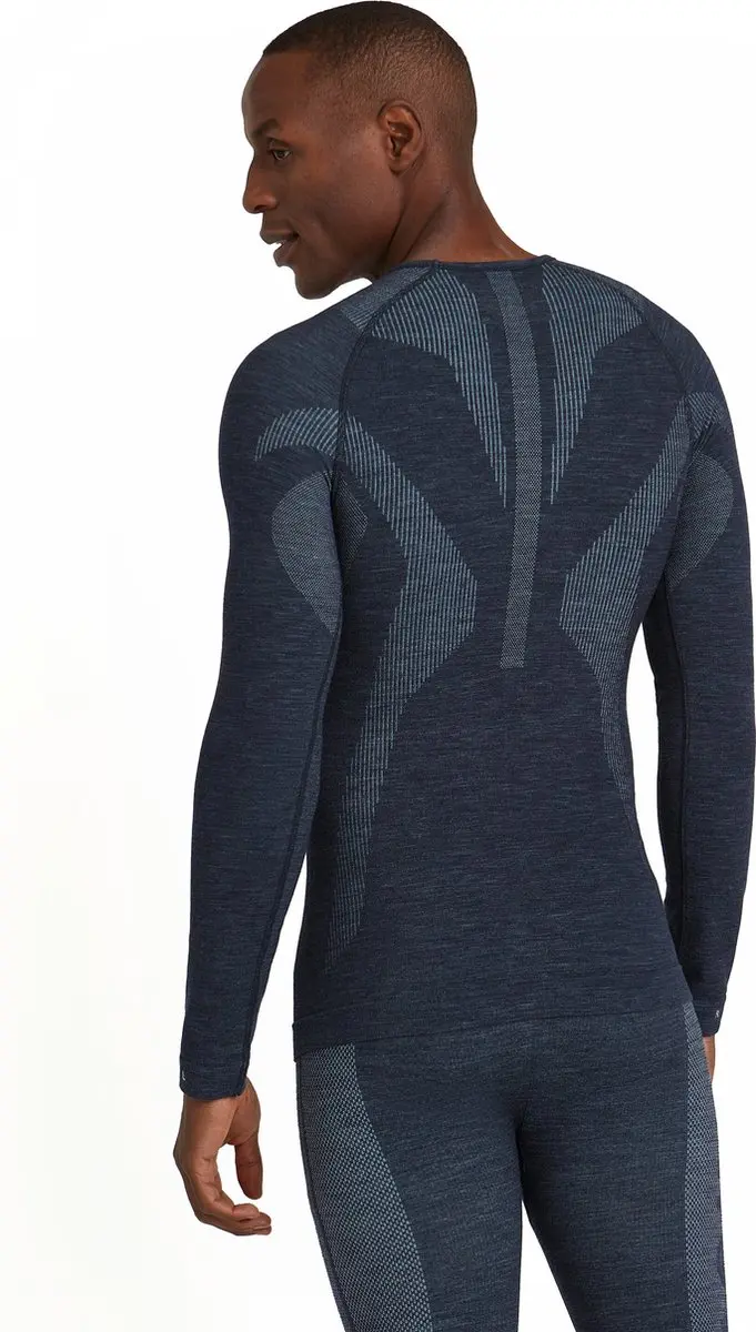 Falke Wool-Tech Longsleeve Heren - XXL - Blauw