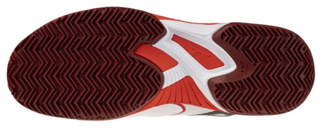 Mizuno Wave Exceed Court CC Tennisschoen - Heren - 43 - Wit/Rood - afbeelding 6 van 6
