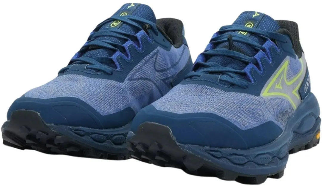 Mizuno Wave Mujin 11 Trailrunningschoenen - Heren 43 - Donkerblauw/Blauw/ Groen - afbeelding 6 van 6