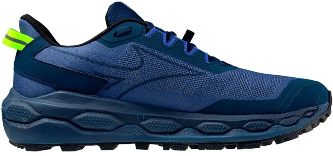 Mizuno Wave Mujin 11 Trailrunningschoenen - Heren 43 - Donkerblauw/Blauw/ Groen