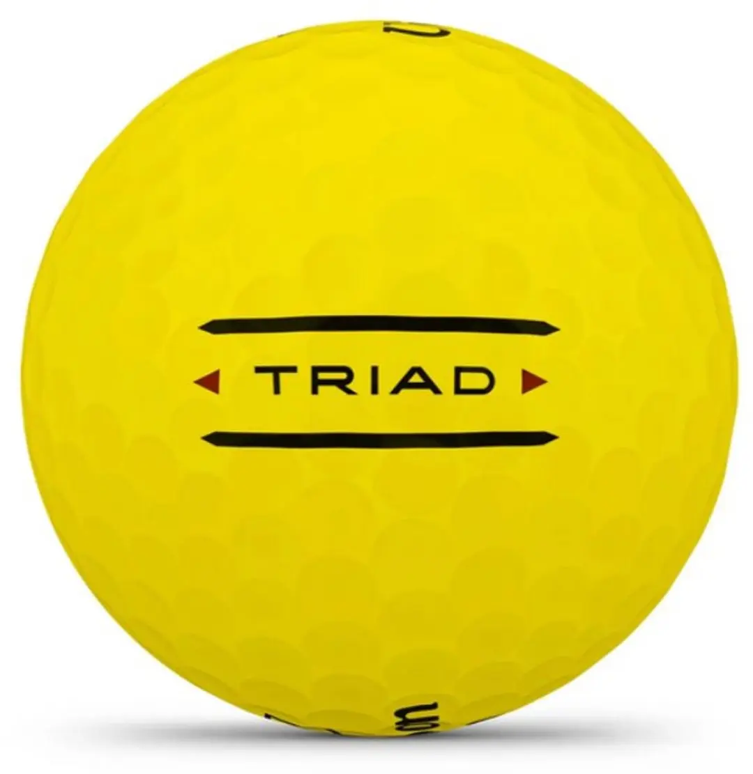 Wilson Triad Golfballen - 12 Stuks - Geel