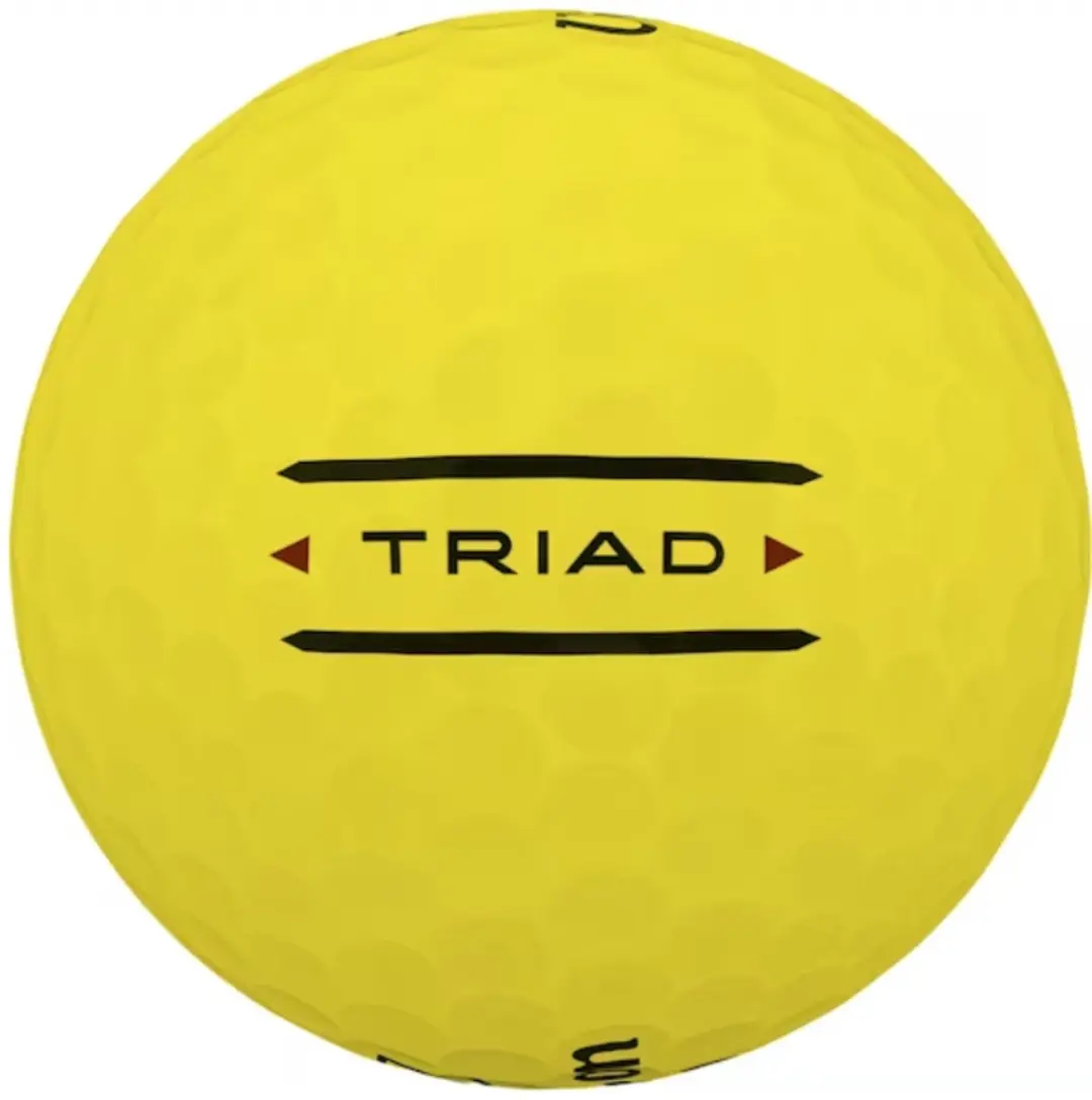 Wilson Triad Golfballen - 12 Stuks - Geel