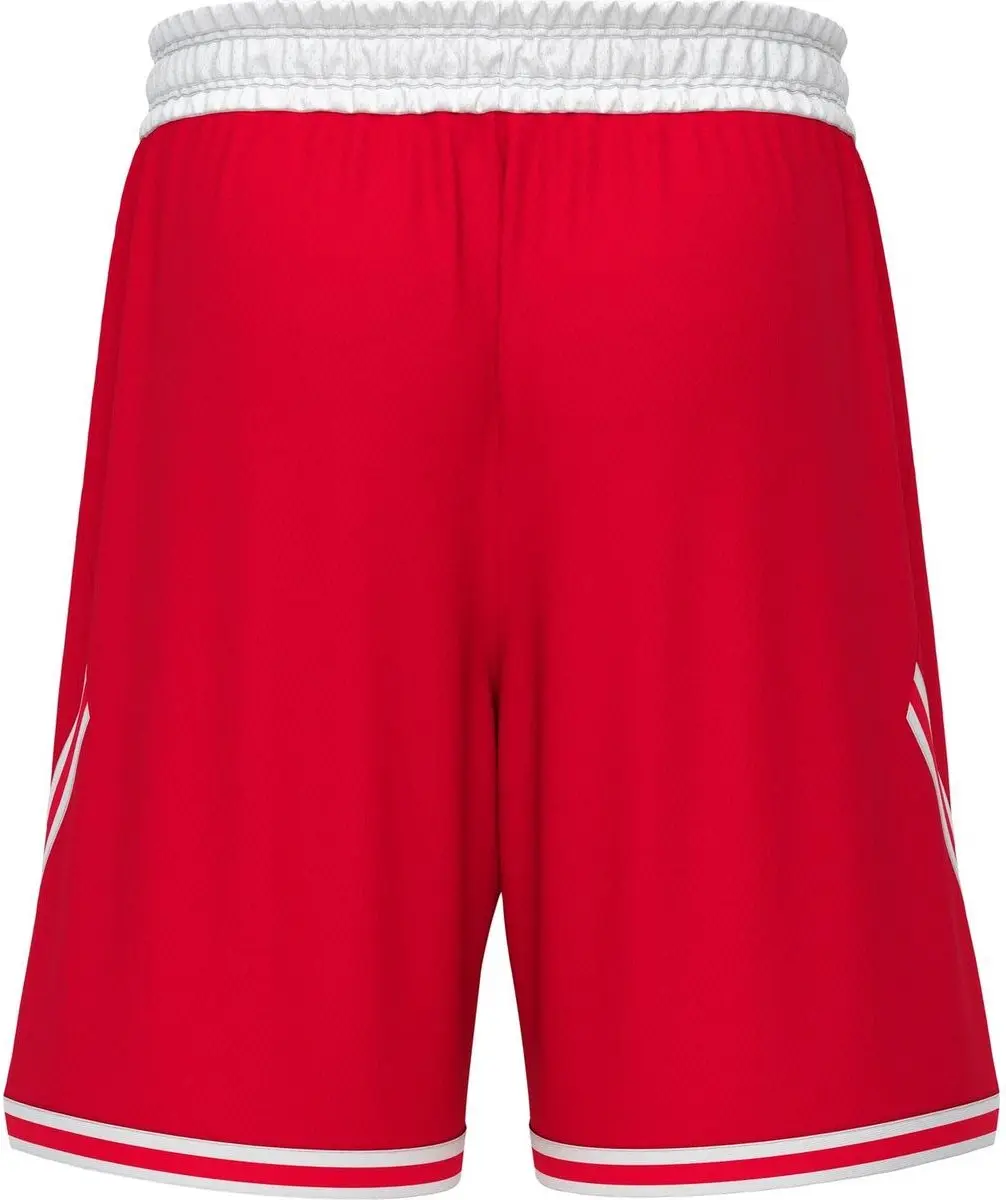 Macron Kansas Eco Basketbalshort Heren - Rood/Wit XS