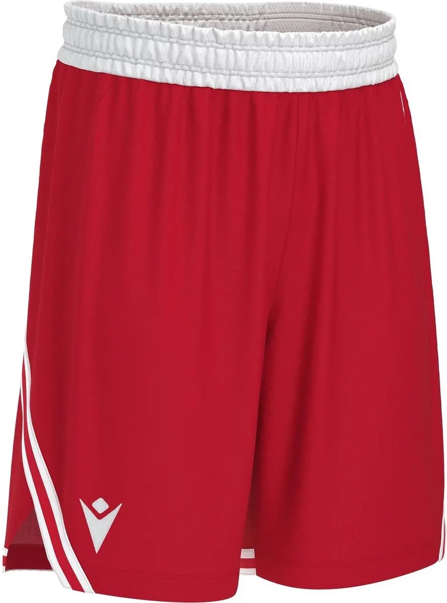 Macron Kansas Eco Basketbalshort Heren - Rood/Wit XS