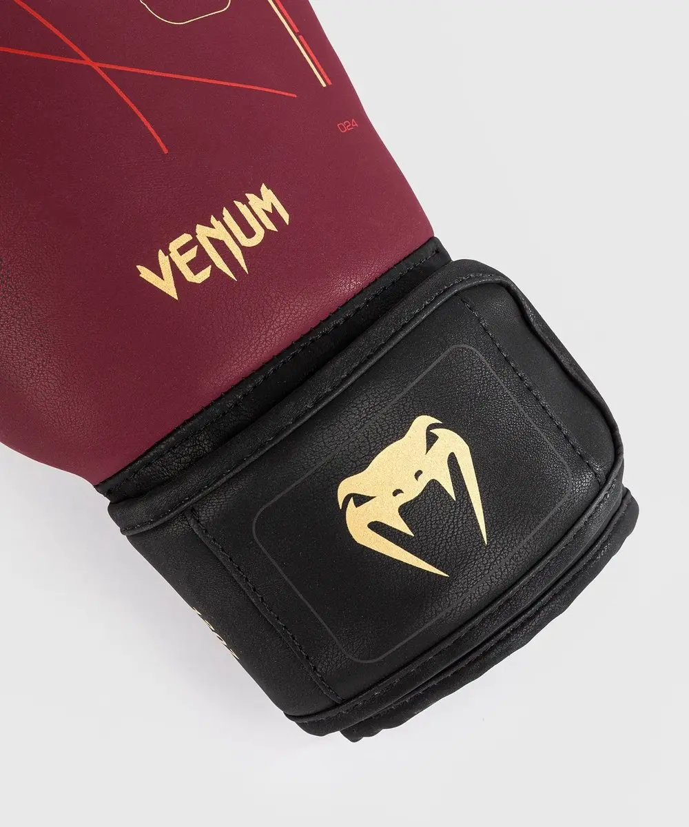 Venum Tactical XT Bokshandschoenen 14 OZ - Bordeauxrood/Zwart/Goud