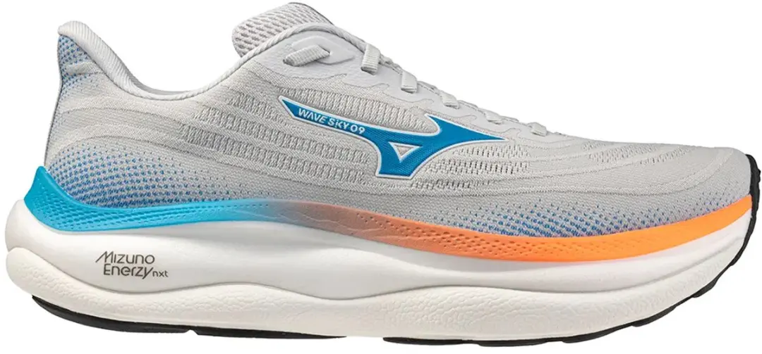 Mizuno Wave Sky 9 J1GC2502-61 Hardloopschoenen - Heren - 43 - Grijs/Lichtblauw/Orange