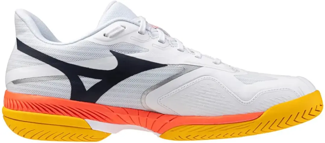 Mizuno Wave Exceed Court Allcourt Schoenen 44.5 - Wit/Dazzling Blue/Lightning Yellow